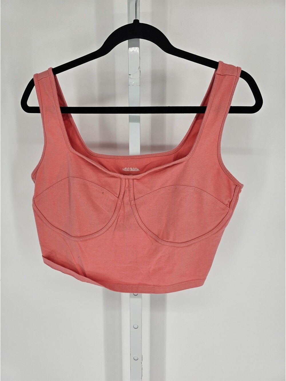 Wild Fable Womens Sz XXL Cropped Tank Top Salmon Pink